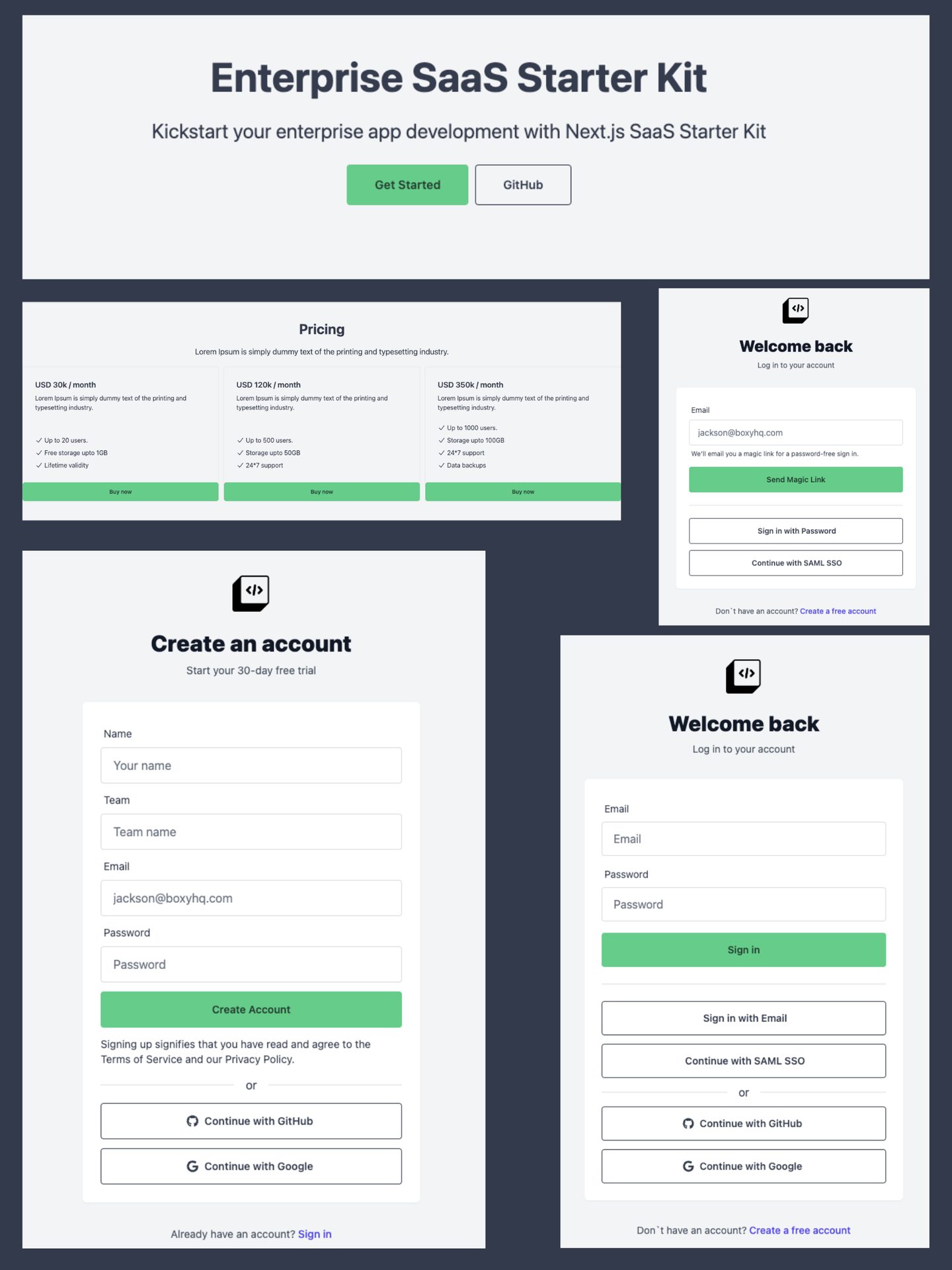 Enterprise SaaS Starter Kit — Starter kit